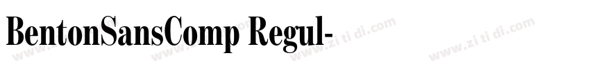 BentonSansComp Regul字体转换